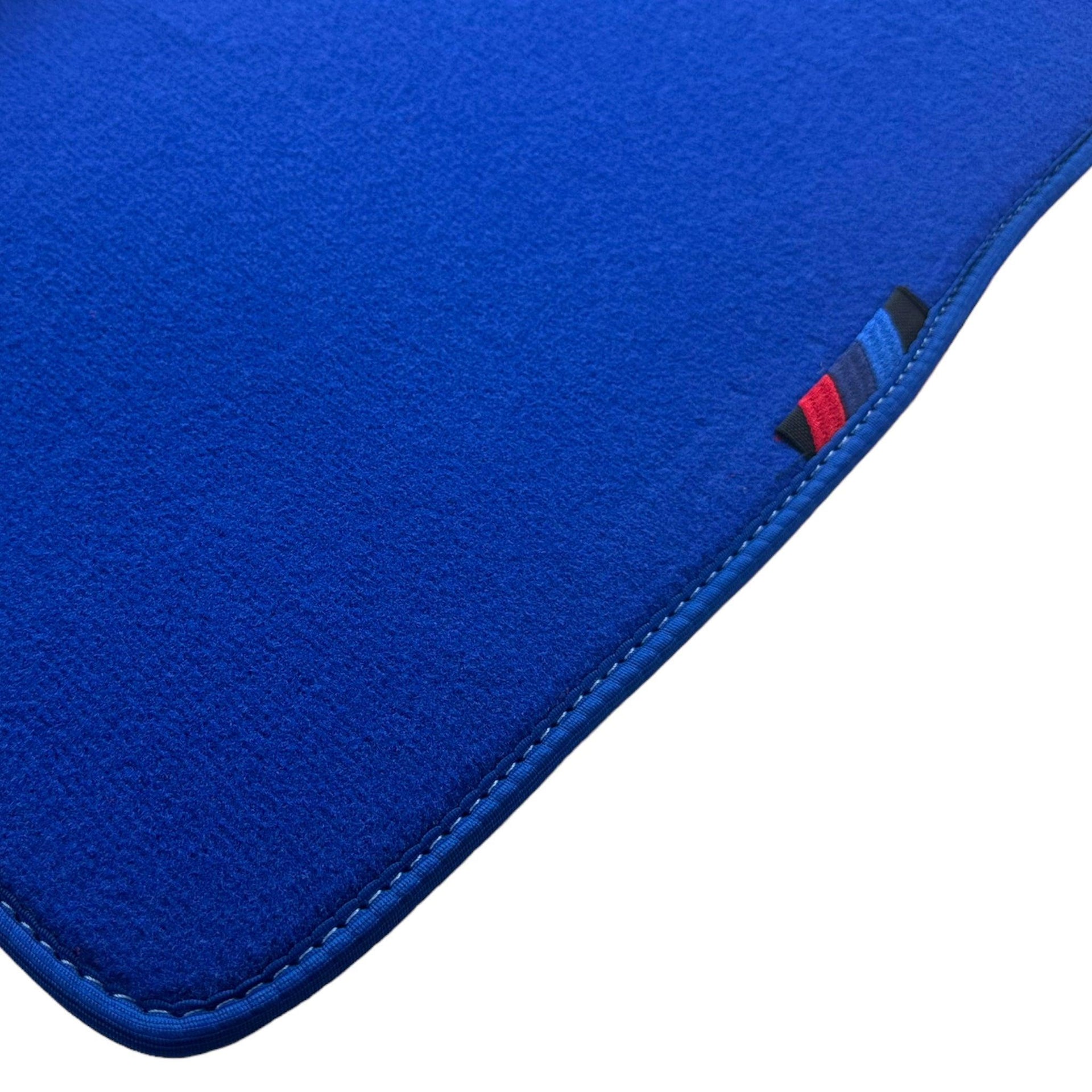 Blue Floor Mats For BMW Z4 Series E85 Convertible (2003-2008) With M Package - AutoWin