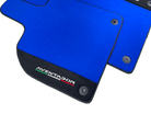 Blue Floor Mats for Lamborghini Aventador With Alcantara Leather - AutoWin