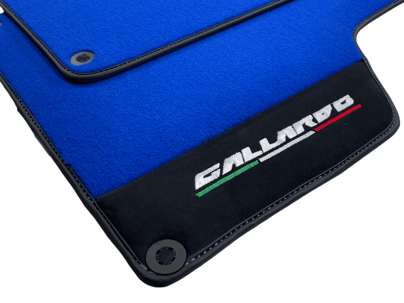 Blue Floor Mats for Lamborghini Gallardo With Alcantara Leather - AutoWin