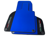 Blue Floor Mats for Lamborghini Huracan With Alcantara Leather - AutoWin