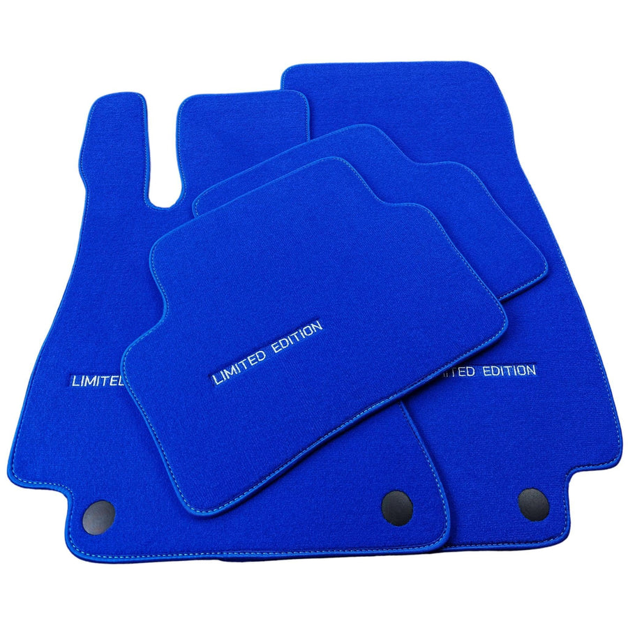 Blue Floor Mats For Mercedes Benz B-Class W246 4Matic (2011-2019) | Limited Edition - AutoWin