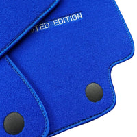 Blue Floor Mats For Mercedes Benz C-Class W205 Sedan Facelift (2018-2021) | Limited Edition - AutoWin