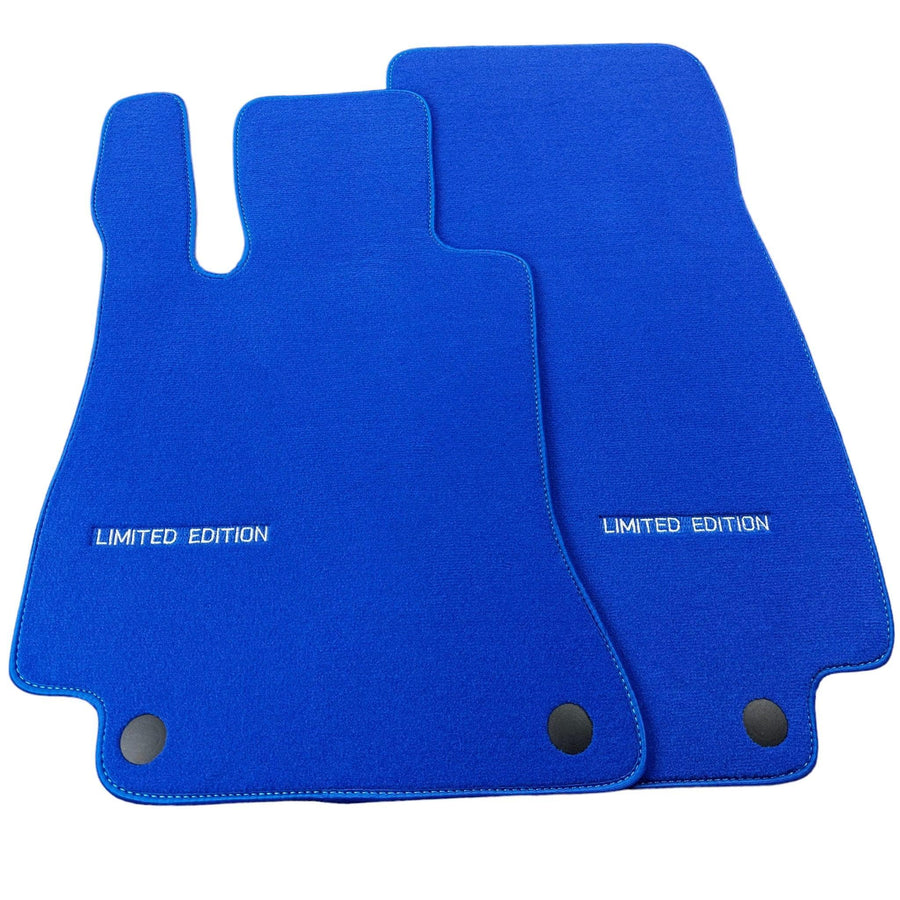 Blue Floor Mats For Mercedes Benz E-Class W212 Sedan Facelift (2013-2016) | Limited Edition - AutoWin