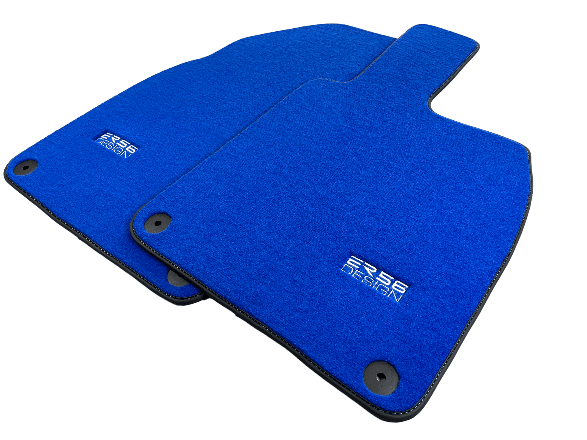 Blue Floor Mats for Porsche 718 Boxster 2016-2023 ER56 Design - AutoWin