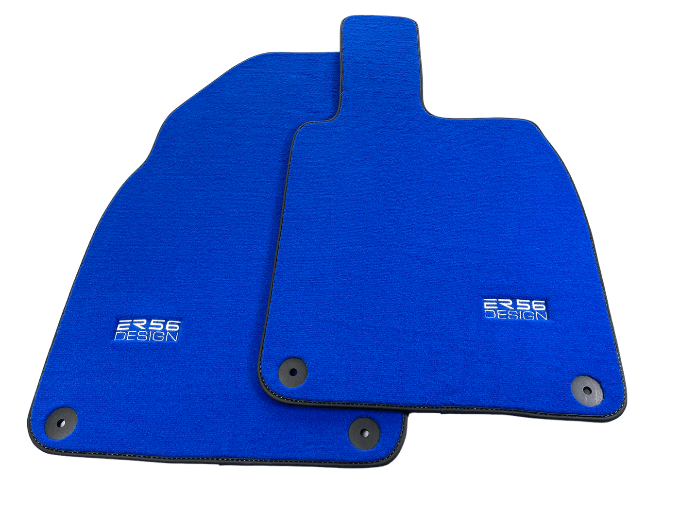 Blue Floor Mats for Porsche 718 Boxster 2016-2023 ER56 Design - AutoWin