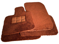 Brown Sheepskin Floor Mats For Rolls Royce Cullinan Rr31 2018-2023 Er56 Design Brand - AutoWin