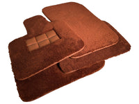 Brown Sheepskin Floor Mats For Rolls Royce Dawn Rr6 2016-2023 Er56 Design Brand - AutoWin