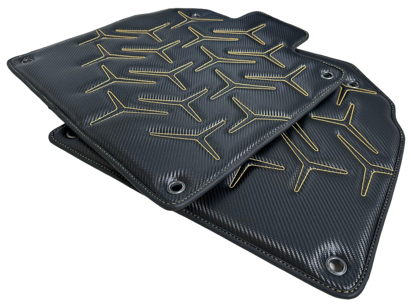 Carbon Leather Floor Mats for Lamborghini Aventador SV - AutoWin