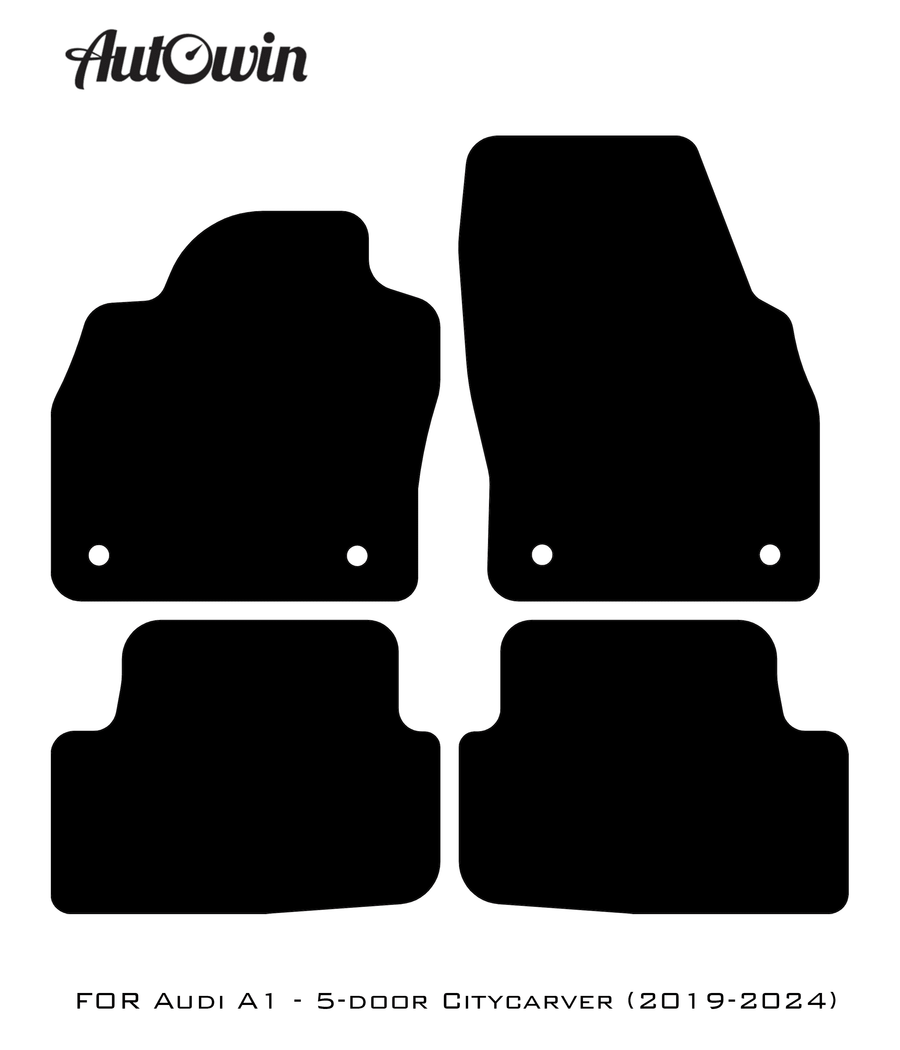 Dark Blue Floor Mats for Audi A1 - 5-door Citycarver (2019-2024) | ER56 Design - AutoWin