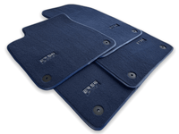 Dark Blue Floor Mats for Audi A4 - B9 Avant (2015-2018) | ER56 Design - AutoWin