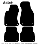Dark Blue Floor Mats for Audi A6 - C5 Sedan Facelift (2002-2004) | ER56 Design - AutoWin