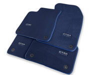 Dark Blue Floor Mats for Audi A8 A8 D4 Long (2010-2017) | ER56 Design - AutoWin