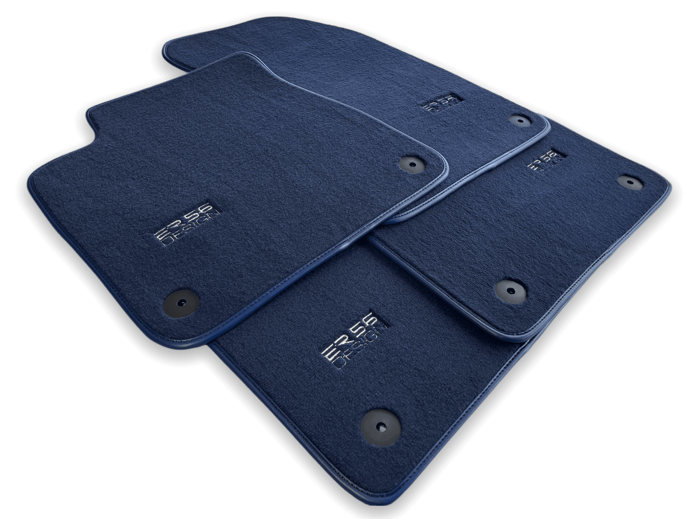 Dark Blue Floor Mats for Audi A8 D3 Long (2002-2010) | ER56 Design - AutoWin