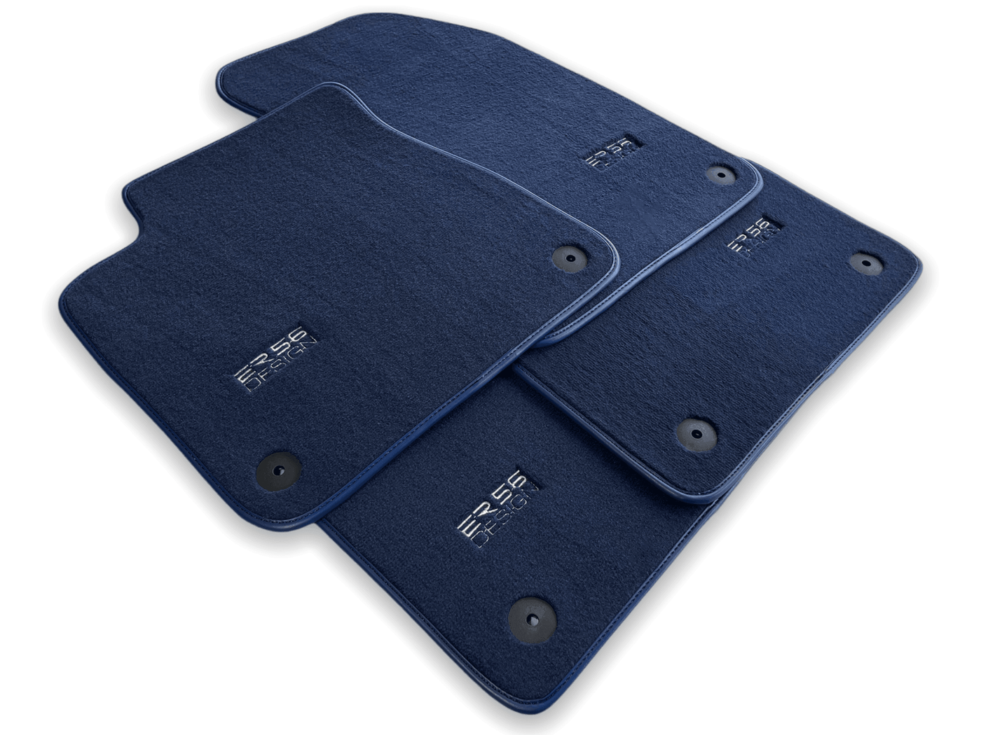 Dark Blue Floor Mats for Audi A8 D3 Long (2002-2010) | ER56 Design - AutoWin