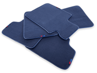 Dark Blue Floor Mats For BMW X3 Series G01 With M Package - AutoWin