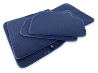 Dark Blue Floor Mats For BMW X4 Series F26 With M Package - AutoWin