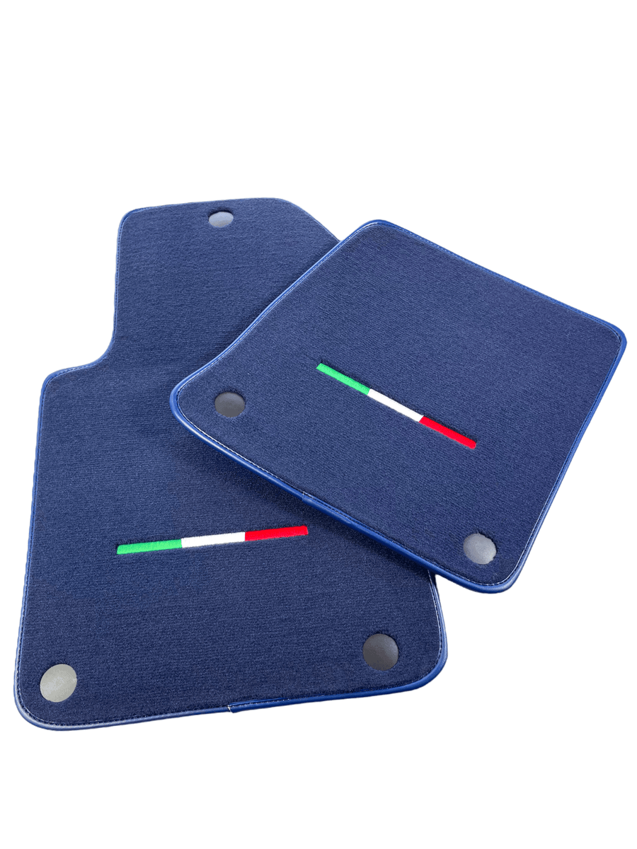 Dark Blue Floor Mats For Ferrari 599 Coupe 2006-2012 Italian Edition - AutoWin