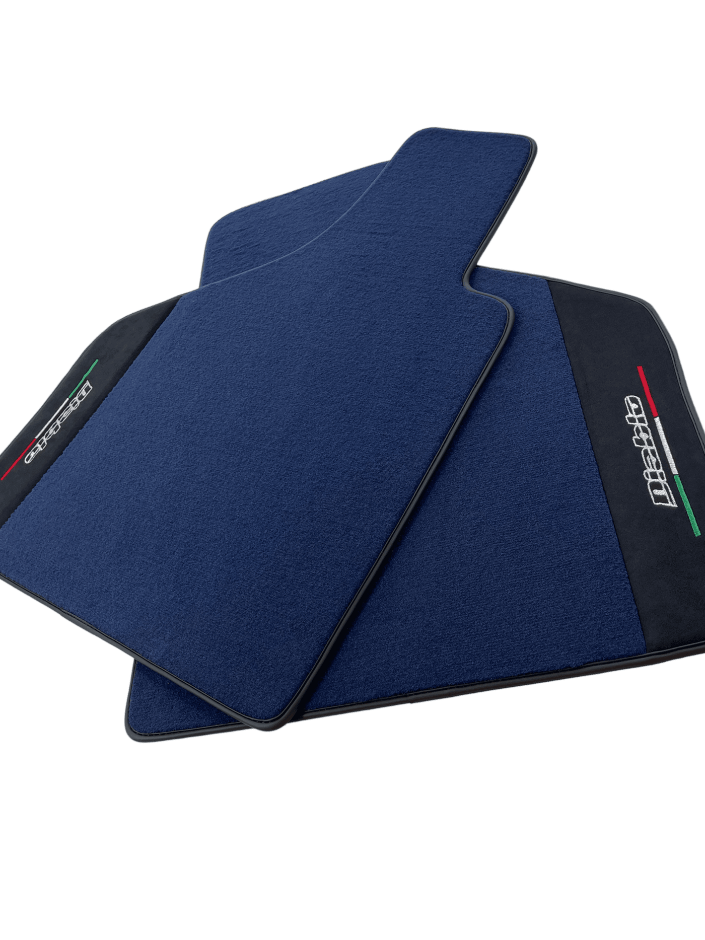 Dark Blue Floor Mats for Lamborghini Diablo 1990-2001 With Alcantara Leather - AutoWin