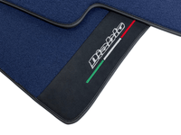 Dark Blue Floor Mats for Lamborghini Diablo 1990-2001 With Alcantara Leather - AutoWin