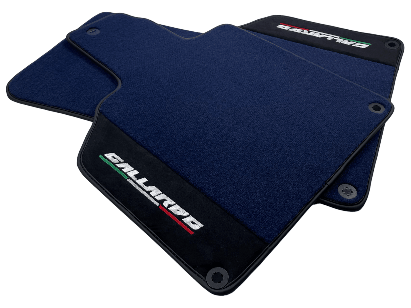 Dark Blue Floor Mats for Lamborghini Gallardo With Alcantara Leather - AutoWin