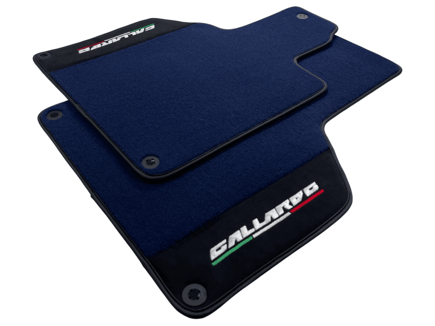 Dark Blue Floor Mats for Lamborghini Gallardo With Alcantara Leather - AutoWin