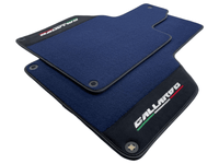 Dark Blue Floor Mats for Lamborghini Gallardo With Alcantara Leather - AutoWin