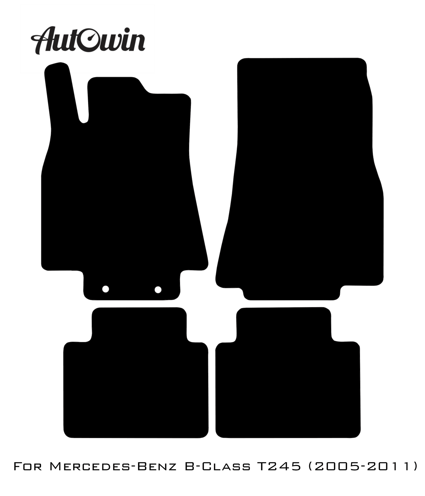 Dark Blue Floor Mats For Mercedes Benz B-Class T245 (2005-2011) | Limited Edition - AutoWin