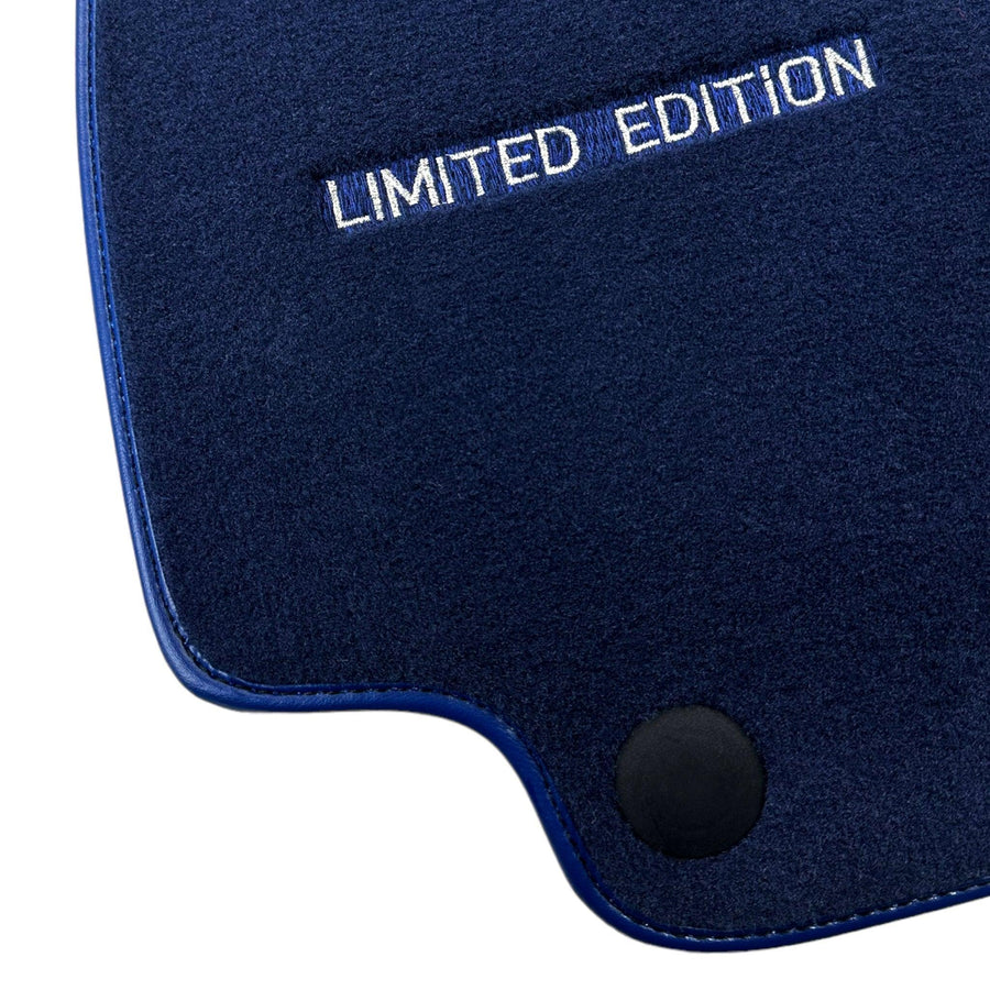 Dark Blue Floor Mats For Mercedes Benz C-Class C205 Coupe Facelift (2018-2023) | Limited Edition - AutoWin