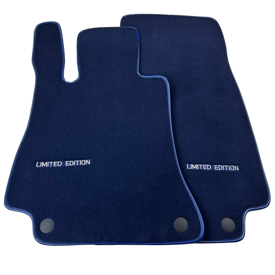 Dark Blue Floor Mats For Mercedes Benz C-Class C205 Coupe Facelift (2018-2023) | Limited Edition - AutoWin