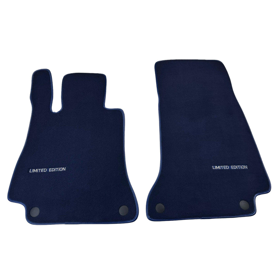 Dark Blue Floor Mats For Mercedes Benz C-Class C205 Coupe Facelift (2018-2023) | Limited Edition - AutoWin