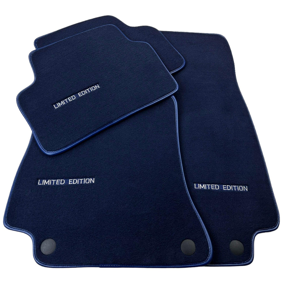Dark Blue Floor Mats For Mercedes Benz CLS-Class X218 Shooting Brake Facelift (2014-2018) | Limited Edition - AutoWin