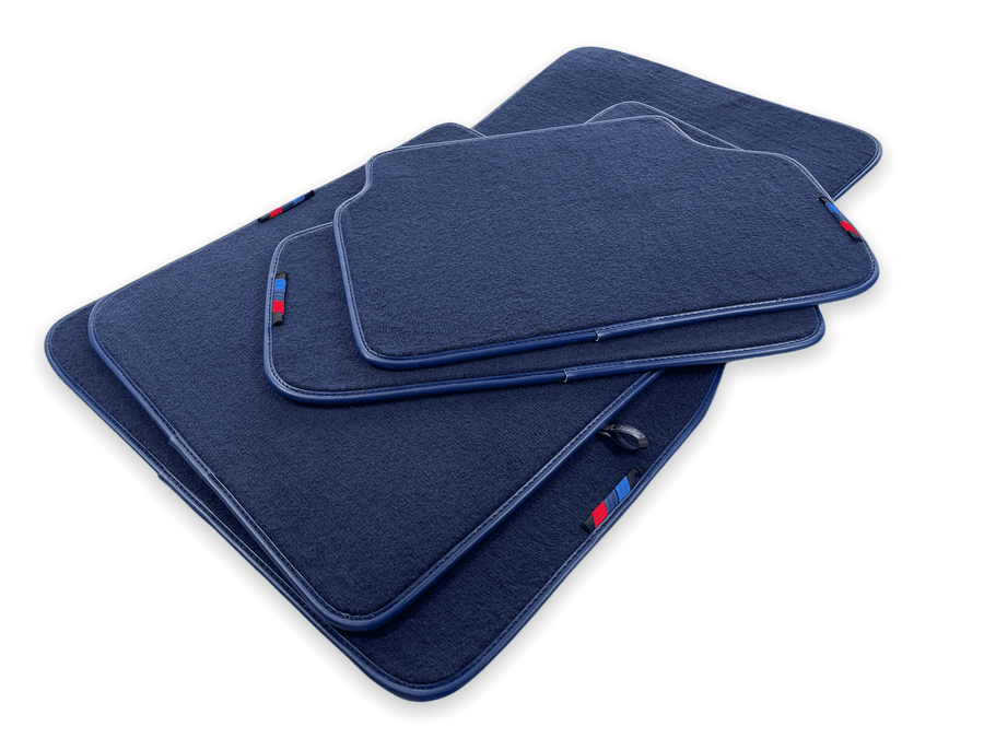 Dark Blue Mats For BMW 1 Series F21 3-door Hatchback With M Package - AutoWin