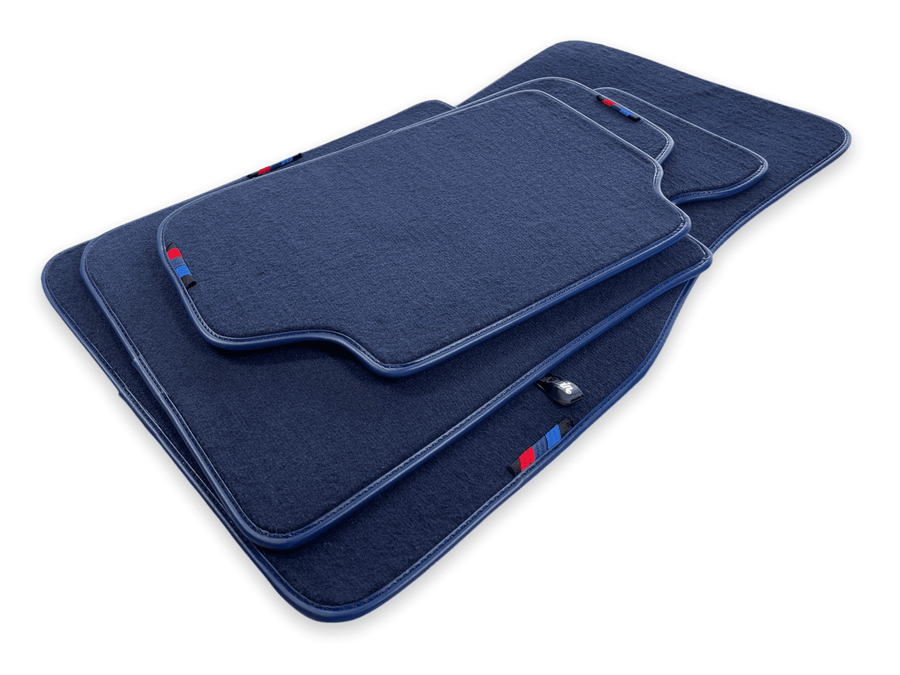 Dark Blue Mats For BMW 3 Series E30 4-doors Sedan With M Package - AutoWin