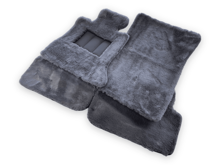 Dark Gray Sheepskin Floor Mats For Rolls Royce Phantom Drophead Coupe 2007–2016 Er56 Design Brand - AutoWin