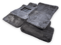 Dark Gray Sheepskin Floor Mats For Rolls Royce Shadow 1965-1977 Er56 Design Brand - AutoWin