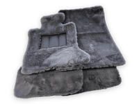 Dark Gray Sheepskin Floor Mats For Rolls Royce Shadow 1965-1977 Er56 Design Brand - AutoWin
