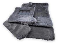 Dark Gray Sheepskin Floor Mats For Rolls Royce Shadow 1965-1977 Er56 Design Brand - AutoWin