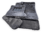 Dark Gray Sheepskin Floor Mats For Rolls Royce Wraith 2013-2023 Er56 Design - AutoWin