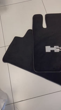 سجادات سيارات لحمر H2 2003-2009 مصممة بالسجاد الأسود