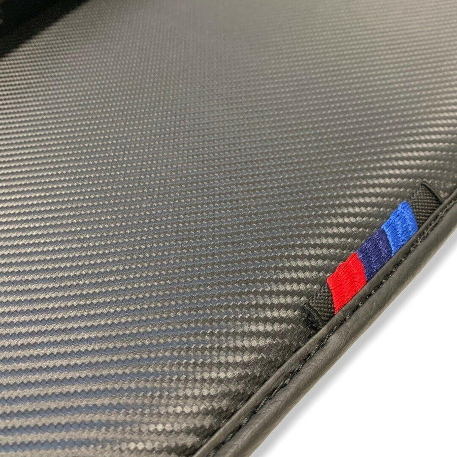 Floor Mats For BMW 1 Series E88 Convertible Autowin Brand Carbon Fiber Leather - AutoWin