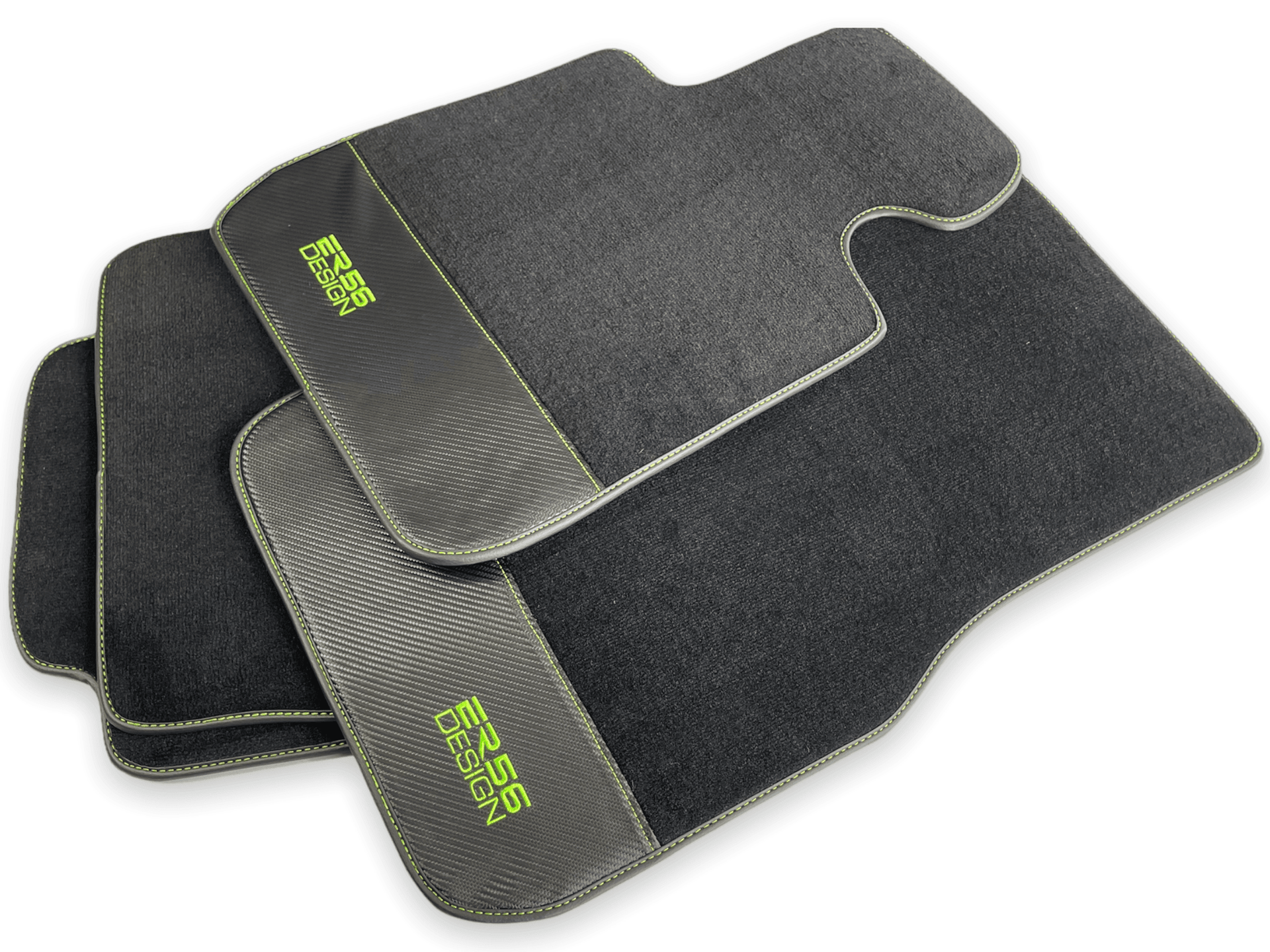 Floor Mats For BMW 3 Series E46 4-door Sedan Carbon Leather Er56 Design - AutoWin