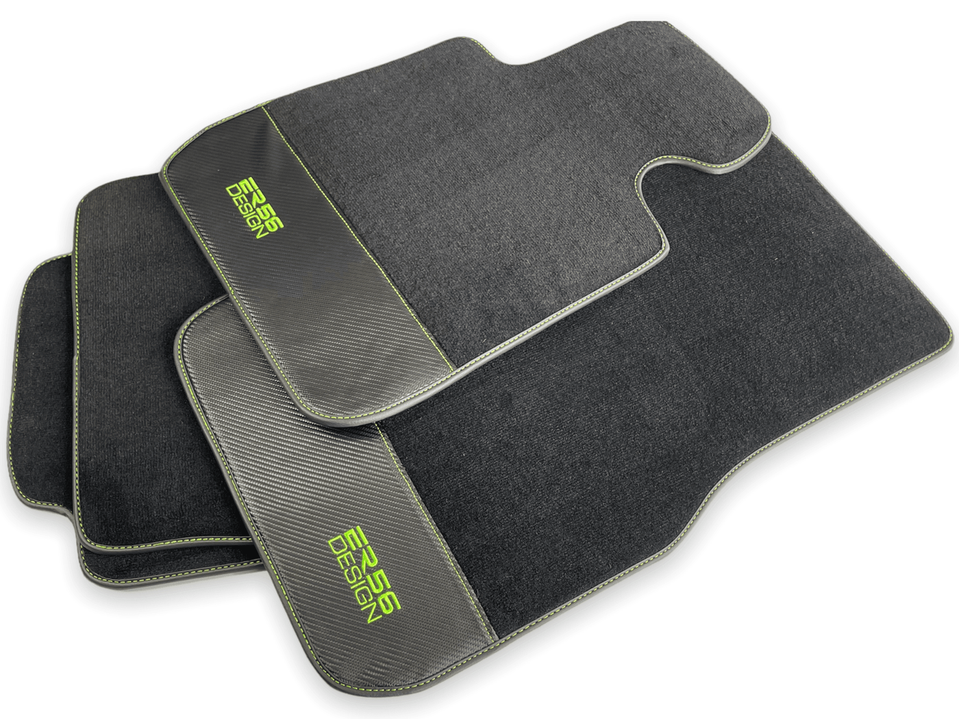 Floor Mats For BMW 4 Series G23 Convertible Carbon Leather Er56 Design - AutoWin