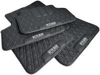 Floor Mats For BMW 6 Series F06 Gran Coupe Black Leather Er56 Design - AutoWin