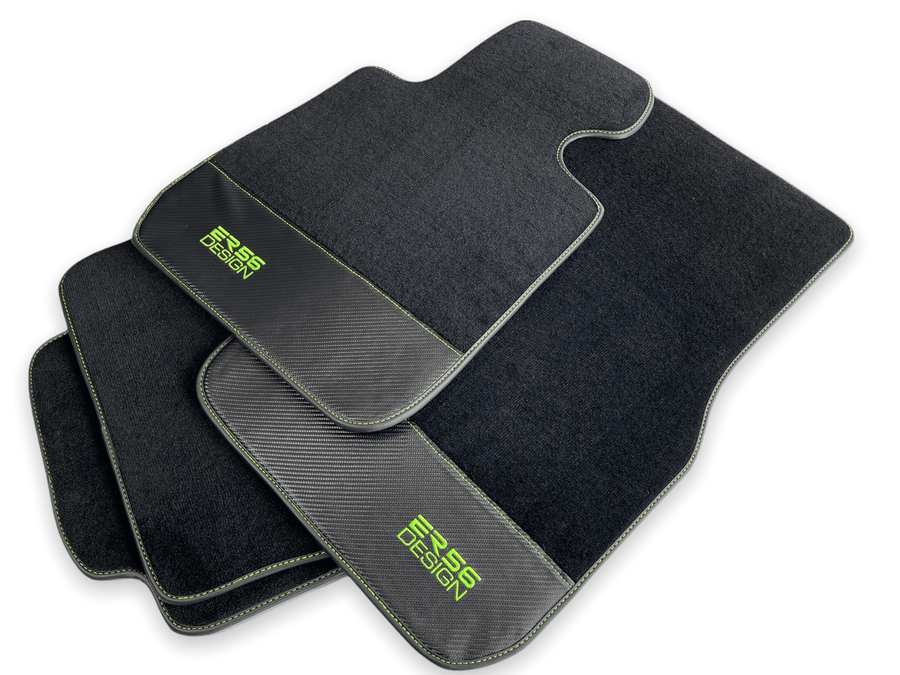 Floor Mats For BMW 6 Series G32 GT Gran Turismo Carbon Leather Er56 Design - AutoWin