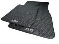 Floor Mats For BMW M3 G80 Black Leather Er56 Design - AutoWin