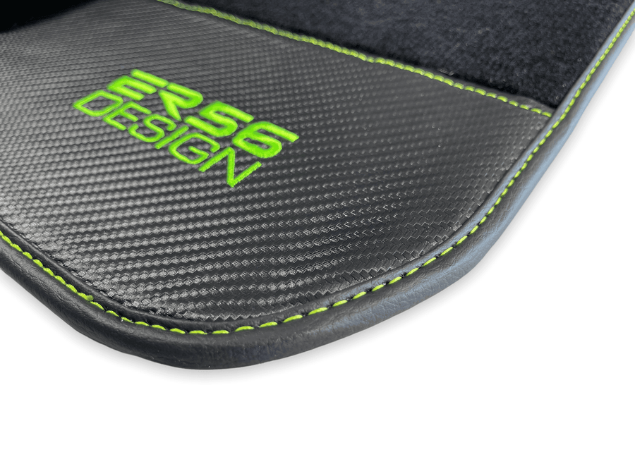 Floor Mats For BMW M3 G80 Carbon Leather Er56 Design - AutoWin