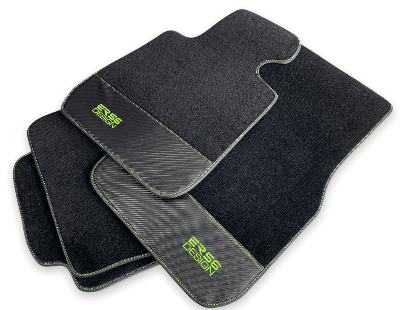 Floor Mats For BMW M5 E60 Carbon Leather Er56 Design - AutoWin