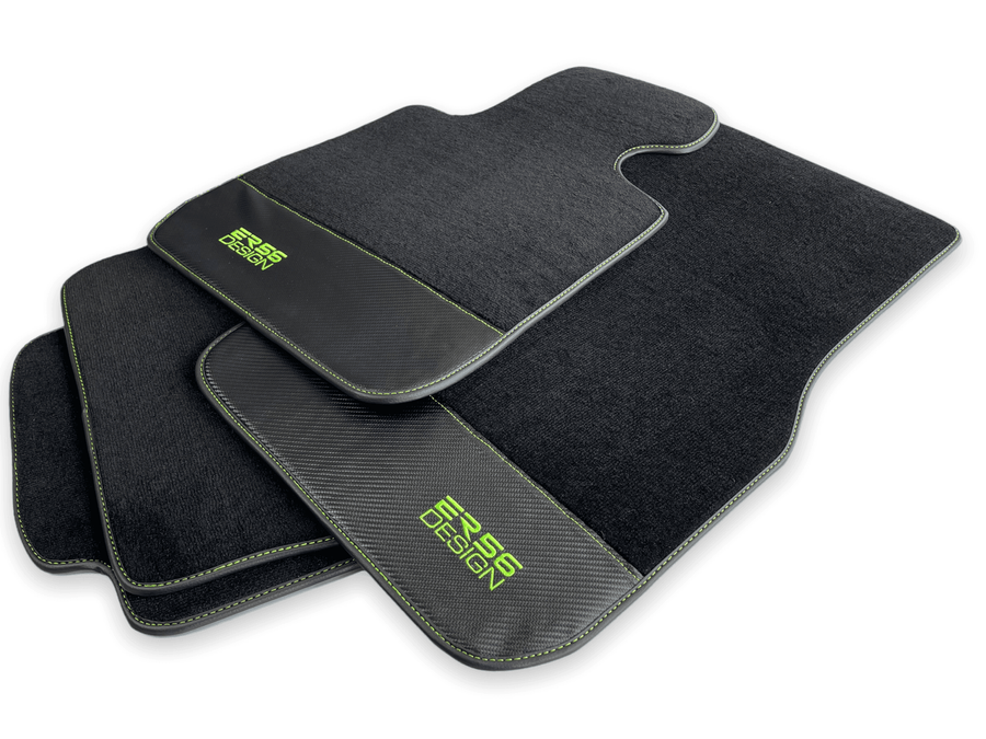 Floor Mats For BMW X3 - E83 SUV Carbon Leather Er56 Design - AutoWin