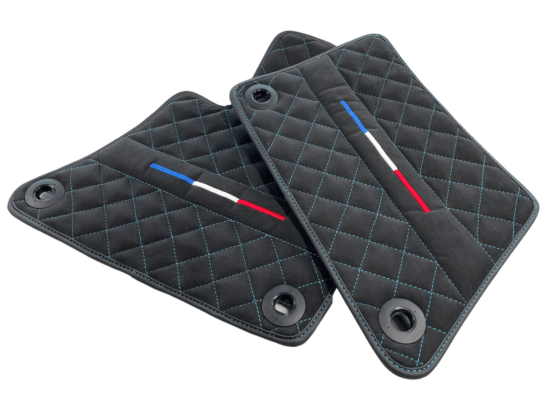 Floor Mats For Bugatti Veyron Tailored Alcantara Leather - AutoWin
