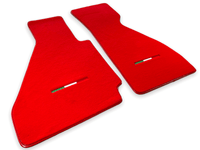 Floor Mats For Ferrari 328 GTB 1985-1989 Red Autowin Brand Italian Edition - AutoWin